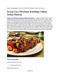 Bumbu nasi goreng adalah pasta bumbu nasi goreng instan yang dituangkan setelah menggoreng nasi putih. Kambing Guling