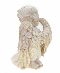 Figur Engel Aniel knieend betend 14 cm weiß Angel | eBay