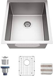 Kohler kitchen sinks come in a variety of styles, designs and materials. Bar Sink Torva 15 X 17 Inch Undermount Kitchen Sink 16 Gauge Stainless Steel Wet Bar Or Prep Sinks Single Bowl Fits 18 Cabinet Amazon Com
