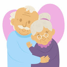 Grandma and grandpa enjoying tea time, smiling. Dia Dos Av Oacute S Draw Free Vector Psd Free Psd Resources