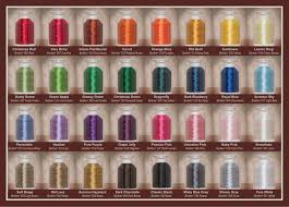 Hemingworth Embroidery Thread Matched To 96 Brother Colors