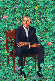 Left his newborn son and his again pregnant wife for a scholarship at the. The Shifting Perspective In Kehinde Wiley S Portrait Of Barack Obama The New Yorker