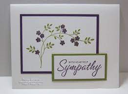 A message reading in deepest sympathy on an oval panel is decorated with paper quilling flowers. Penny S Creative Corner Sympathy Cards Handmade Condolence Card Stampin Up Sympathy Cards