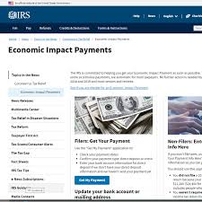 Need To Update Bank Info Irs Economic Impact Payment Webpage Is Open Wegner Cpas
