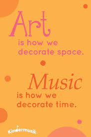 art is how we decorate space music is how we decorate time