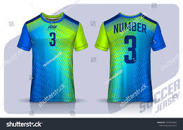 T Shirt Sport Design Template Soccer Jersey Mockup For Football Club Uniform Front And Back View Template Soccer Je Sports Design Soccer Jersey Jersey Shirt