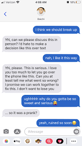 Oreosmama Break Up Prank Haikyuu Fake Texts