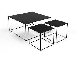 matiere de la table basse et bouts de canape metal finition metal laque dimensions de la table kids furniture design welded furniture coffee table design