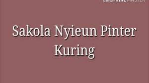 Berikutnya adalah contoh pidato bahasa sunda dengan tema perpisahan. Sajak Sunda Sakola Nyieun Pinter Kuring Tugas Bahasa Sunda Youtube
