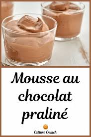 Mousse Au Chocolat Praline Minute La Recette Facile In 2020