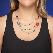 A Star Wars Galactic Necklace Featuring Popular Planets And Spaceships Star Wars Necklace Star Wars Jewelry Think Geek