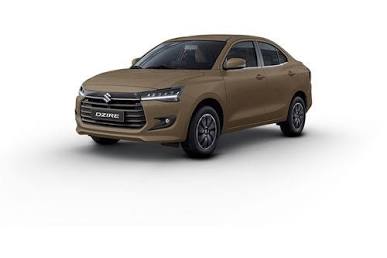 Pristine Saddle Brown Suzuki Dzire 2023 Exterior Profile available at Megebeya.com., AI generated