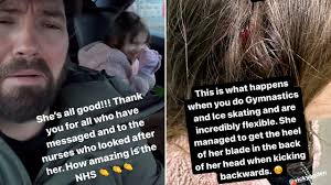 Dancing On Ice pro and ex-EastEnders star's daughter rushed to hospital  with horrifying ice skating injury