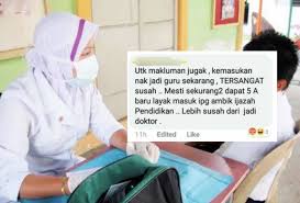 Pekerjaan guru bisa memiliki banyak quality time dengan keluarga. Ceteknya Pengetahuan Cikgu Kritik Kelayakan Nurse Doktor Lihat Jawapan Balas Wanita Ini