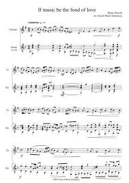 Music for pleasure and devotion andrew parrott 1989. If Music Be The Food Of Love For Clarinet And Guitar By Henry Purcell 1659 1695 Digital Sheet Music For Score Download Print S0 73417 Sheet Music Plus