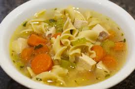 Premium Photo | Image Of A Bowl Of Chicken Noodle Soup From The Top