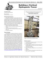 Vertical hydroponic towers typically have a closed nutrient+water flow system. Pdf Builiding A Vertical Hydroponic Tower