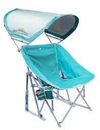 A baby beach chair with umbrella will cast enough shade for your child to eat his lunch in comfort as well as for those moments when he decides he wants a few this beach chair is lightweight and portable and includes a carry strap for easy transportation. Pod Rocker With Sunshade Beach Chair Gci Outdoor