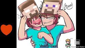 Herobrine x steve x vruzzt ✌😐 - YouTube | Minecraft comics, Minecraft steve,  Minecraft drawings