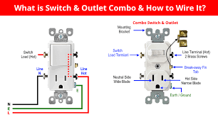 The neutral is spliced with a pigtail to the neutral terminal on the receptacle and to the white wire running through to the neutral. How To Wire Combo Switch Outlet Combo Device Wiring