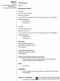 Our website was created for the unemployed looking for a job. Stylish Cv Template With Two Columns And Bold Headers Cv Template Master