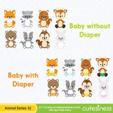 Animal Series 32 Digital Clipart 45 Graphics Super Value Package Included Arte Bebe Animais Stickers