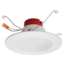 Elco Lighting 5 Or 6 10 Watt Round Led Baffle Recessed Downlight 750 Lumens White 3000k 120v Downlights Led Lighting