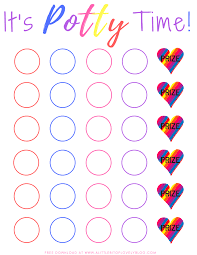 Potty Training Sticker Chart Free Printable Potty