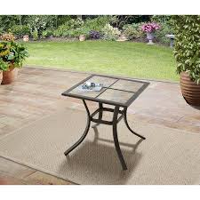Mainstays Heritage Park Outdoor Patio Side Table 18 X 18 Walmart Com Outdoor Coffee Tables Patio Side Table Backyard Furniture