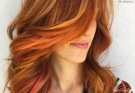 Toffee brown lob with golden blonde highlights golden highlights pair well with #10: 20 Hottest Red Hair With Blonde Highlights For 2020