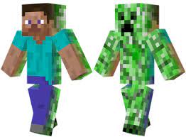 Half Human Minecraft Skin Minecraft Skins Creeper Minecraft Skins Creeper Minecraft