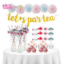If you're like me, half the gals you know are expecting, and at any given time you could be called upon to host a shower. Afternoon Tea Party Decoration Baby Shower Birthday Cake Flag Drinking Straw Banner Tea Party Supplies Desserts Decor Props Party Diy Decorations Aliexpress