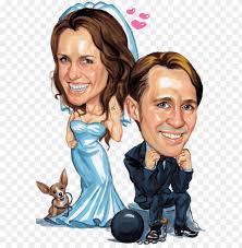 Add a personal, humorous touch to your wedding day and have an unique wedding invitations designed by www.elocaricatures.in. Custom Wedding Caricature Can Be A Perfect Show Stopper Cartoo Png Image With Transparent Background Toppng