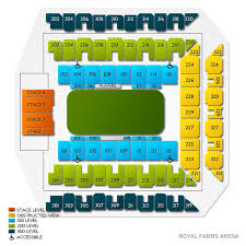 Royal Farms Arena 2019 Seating Chart
