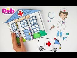 Hospital Paper Quiet Book Doctor Medical Kit Crafts For Kids Leila Craft Journal Quiet Book Toddler Quiet Book Diy Quiet Books