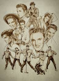 Pin By Leo Geddry On Hollywood Legends In 2020 Celebrity Drawings Elvis Memorabilia Movie Art