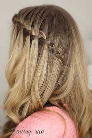 How to waterfall braid your own hair: How To Do A Waterfall Braid