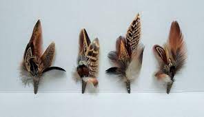 Pheasant Feather Brooch Hat Lapel Pin Wedding Buttonhole Etsy Feather Brooch Feather Crafts Pheasant Feather