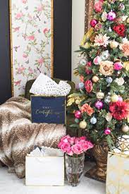 Flower Christmas Tree Floral Christmas Tree Decor Ideas Monica Wants It
