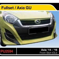 Bayaran sebulan axia hanya rm276.00 dengan bayaran muka rm 4 500 selama 9 tahun. Perodua Axia G Spec 2014 2015 2016 Gear Up Bodykit Body Kit Front Side Rear Skirt Lip Shopee Malaysia