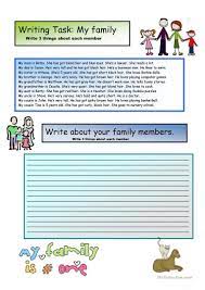 Creative Writing My Family 2 A1 Level Creative Writing Lesson Creative Writing Lesson Plans Essay Writing