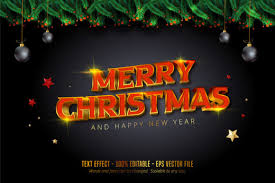 Download Christmas Style Editable Text Effect Graphic By Mustafa Beksen Creative Fabrica SVG Cut Files