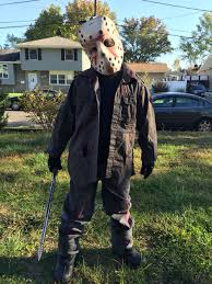 Home Made Jason Voorhees Costume Idea Jason Halloween Costume Scary Halloween Costumes Scary Kids Costumes