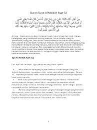 Mudah disampaikan namun sulit untuk dilaksanakan, itulah menghargai dan menghormati makhluk tuhan. Quran Surat Al Maidah Ayat 32