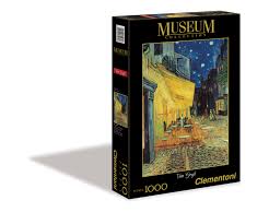 Vincent van gogh's cafe terrance is unique and elegant and has mesmerized art fans across the world for years with it's intricate impressionism of a small french cafe. Clementoni Van Gogh Terrace At Night Puzzle 1000 Pcs Museum Collection Playone