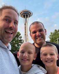 SEATTLE CENTER UNDER CONST. saw this print at a hotel and took a photo of  it. Space Needle almost finished. I wasn't sure what the structure at  bottom right of the Needle