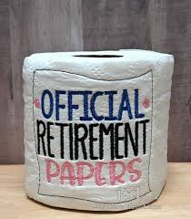Shop our picks for some of the best retirement gifts perfect for both women and men in 2021. Hard To Shop For Unique Retirement Gift Embroidered Toilet Etsy Retirement Gifts For Men Retirement Gag Gifts Retirement Gifts