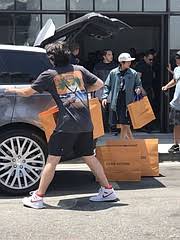 Please be mindful that this piece has led a previous life, and may tell its story through minor imperfection. Louis Vuitton X Supreme Skates In Dtla California Apparel News