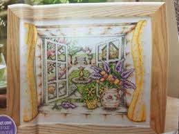 Summer Window By Susan Bates 1 Of 4 Chart In Wox Issue 191 Cross Stitch Summer Window Cross Stitching