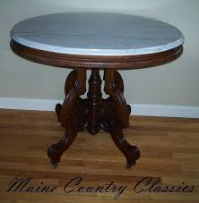 Antique Victorian Oval Marble Top Parlor Table Walnut Selling Antique Furniture Dining Table Marble Antique Furniture Vintage